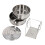 304 Stainless Steel Steam Pot 2 Tier Stackable Steaming Pot Cookware with Lid for Kitchen Cooking 4