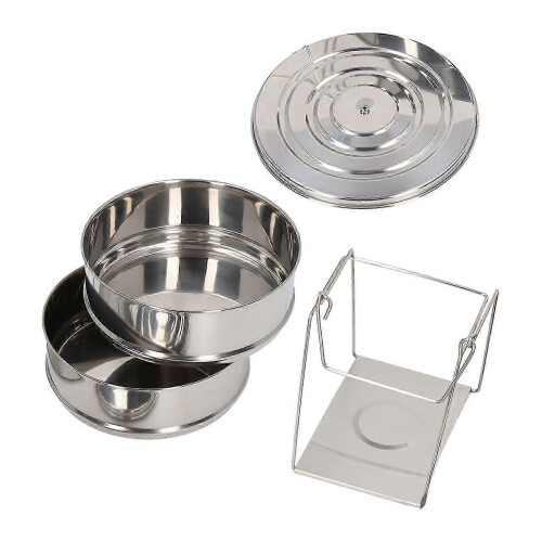 304 Stainless Steel Steam Pot 2 Tier Stackable Steaming Pot Cookware with Lid for Kitchen Cooking 2