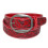 CTM Leather Western Embossed Belt with Removable Buckle 1