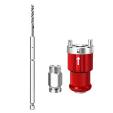 Snelwisselverlengstuk voor Gatenopener, 16 mm Schroefdraad, 10 mm Zeskantschachtset voor Bimetaal Gatenzagen en Pijpopeners