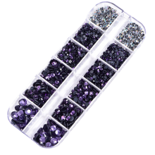 Cristais com base plana, strass de resina com ampla aplicação e cores vibrantes para confecção de gemas e pedras facetadas para festas de