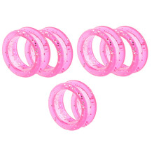 Cabos de silicone para tesouras de cabeleireiro, com inserções antiderrapantes para o polegar, encaixe seguro e melhor controle, anel protetor para
