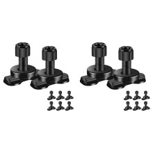 16 Pcs L-Track Double Lug Threaded Stud Nut Fitting Tie Down Used with L Track Rail for Truck Bed,Trailer Cargo