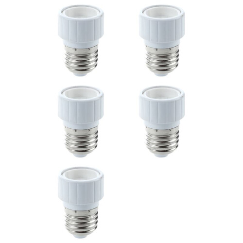 5X Lamp Adapter Lamp Socket for GU10 to E27 Light Bulbs