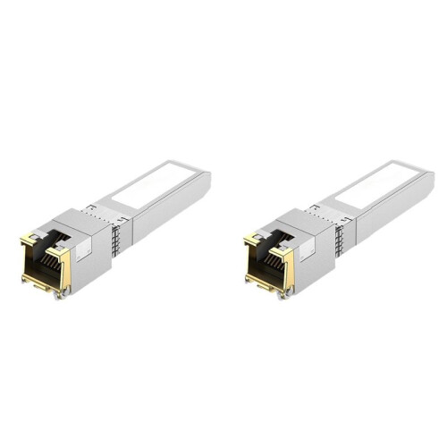 2X Modulo Transceiver SFP+ 10G 30M A RJ45 CAT.6a Modulo Ethernet per  Ottico Ethernet  Mikrotik