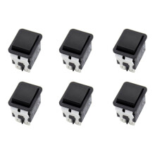 6X Rocker , HY12-9-3 6Pins Industrial Electric Rocker 125V/250V Pushbutton
