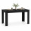 (140cm, Black) Melamine Dining Table Chunky Legs 1