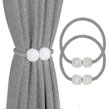 Ensemble d'embrasses magnétiques pour rideaux - Supports pour rideaux