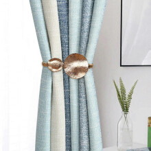 RnemiTe-amo Leaf Curtain Tieback, Alloy Holdback for Thin & Thick Drapes, 1PC Set – Modern Window Decor for Home & Office