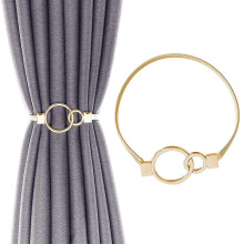 1pc Twisted Knot Magnetic Curtain Tieback Woven Rope Holdback Home Office Decor