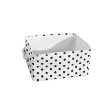 Panier de rangement pliable en lin avec poignées en corde de coton, grand ensemble de boîtes de rangement cubiques