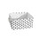 Foldable Linen Stitch Storage Basket with Cotton Rope Handles, Large Storage Cube Organizer Box Set 1