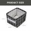 3pcs Desktop Foldable Storage Basket for Office Stationery & Sundries Organizer 2