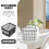 3pcs Desktop Foldable Storage Basket for Office Stationery & Sundries Organizer 5