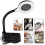 AlfaView LED Magnifying Lamp 5X10X Lenses USB Adjustable Swing Arm Reading Tasks 4