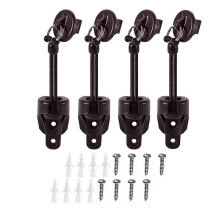 4PCS Sun Shade Replacement Kit with Reinforced Tie Downs & Ring End Caps for Outdoor Blinds & Roller Shades