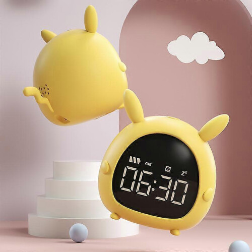 Analog Cartoon Alarm Clock for Kids Loud & Mute 2 Time Groups Multi-Function 1
