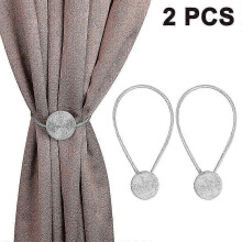 Set aus magnetischen Raffhaltern aus Polyester (2026), dekorativ, glatt, rostfrei, für Wohnzimmer und Küche