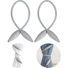 Stück gestrickte, geflochtene Gardinenhalter, natürlicher, schlichter Stil, Seilclip mit Schnalle für Wohn- und Schlafzimmerdekoration