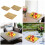 3pcs Multicolor Imitation Rattan Rectangular Basket Set - Plastic Decorative Snack Tray for Candy, Bread & Desktop Storage 2