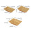 3pcs Multicolor Imitation Rattan Rectangular Basket Set - Plastic Decorative Snack Tray for Candy, Bread & Desktop Storage 3