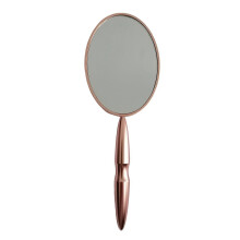 Oval Handheld Travel Makeup Mirror with Handle, Portable Hand Mirror Kit