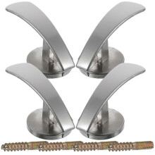 4pcs Metal Curtain Holdbacks Wall Mounted Curtain Hooks Set