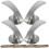4pcs Metal Curtain Holdbacks Wall Mounted Curtain Hooks Set 1