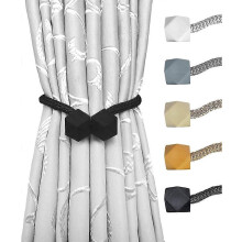 2 Stück Facettierte Kugelmagnetische Gardinenhalter Stangen Heimdekor Zubehör Raffhalter