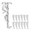 Clear Plastic Valance Clips for Blinds, Hidden Window Blind Clips, Horizontal Blind Valance Set (12 PCS) 1