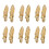 12PCS Gold Tone Screw Mount Curtain Tieback Wall Hooks 1