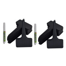 202Pcs Black Plant Labels Water T-Types Plant Tag Reusable Nursery Garden Labels Plant Markers for Flower Vegetables