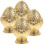 Ensemble de 4 embouts de lampe vintage en alliage de zinc 1