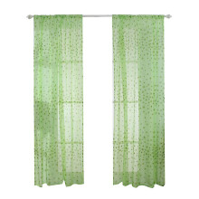 Ensemble de rideaux en voile de polyester pour la décoration de la chambre et du salon (vert)