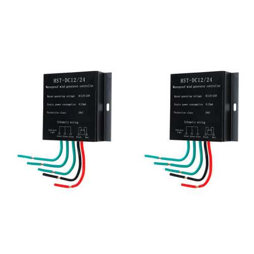 2X 12V/24V 9000W Wind Turbines Generator Controller Waterproof Battery Charge Overvoltage Protection Controller