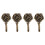 4Pcs Metal Rose Curtain Tieback Holders Wall Hooks Decor 1
