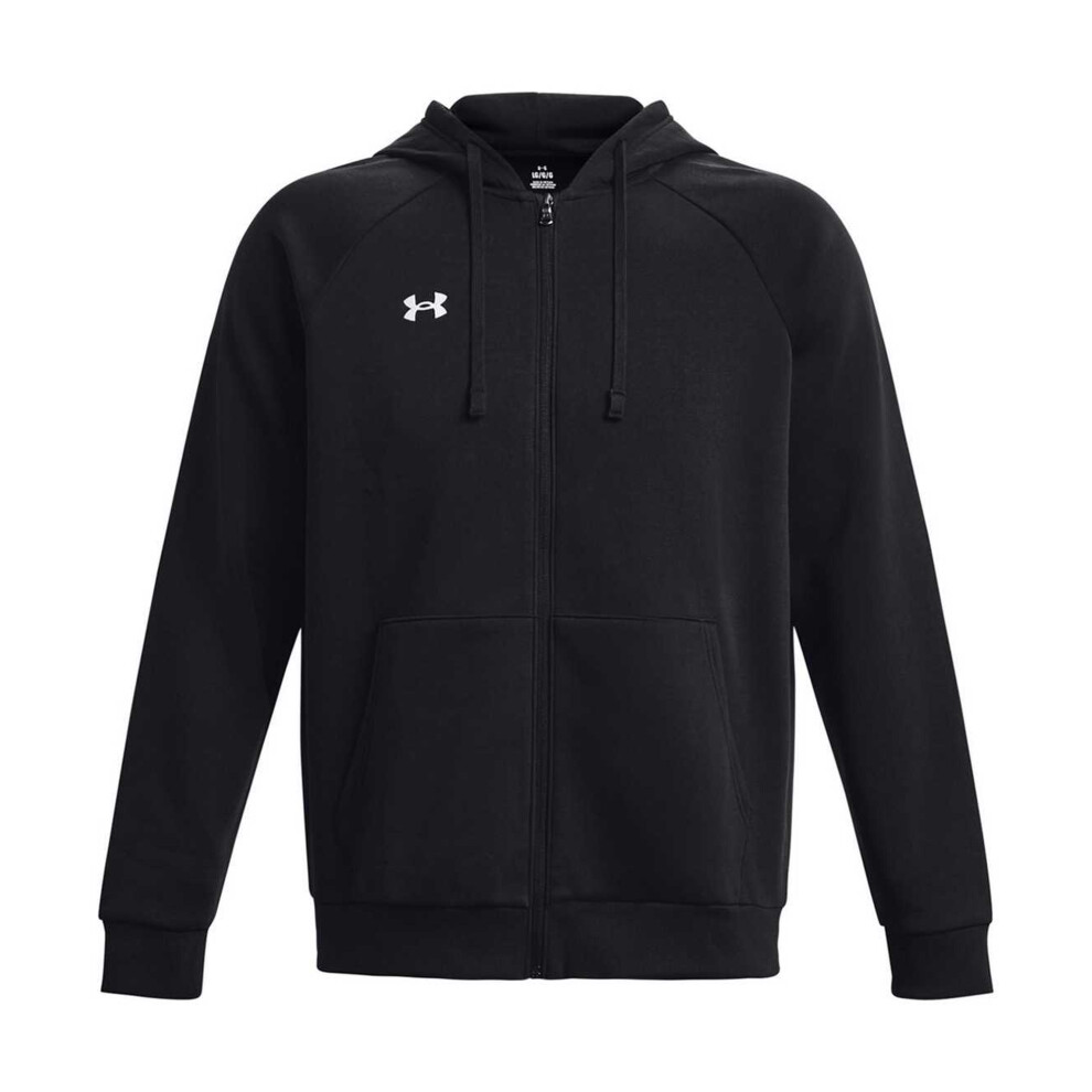 Under Armour (M, Black) Unisex Adult Rival Fleece Full Zip Hoodie
