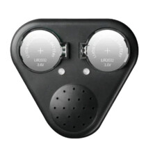 Caricabatterie A Bottone A Doppio Slot con Comando Vocale LIR2032 LIR2025 LIR2016 Caricabatterie per Batterie Agli Ioni di Litio da 3,6 V di Tipo C