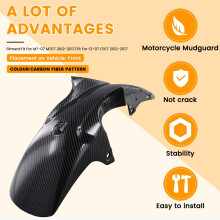 Motorcycle Accessories Front Tire Cover Fairing Front Mudguard for MT-07 MT07 FZ-07 2012-2017 Carbon