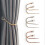 Curtain Tieback Hook Set - Wall Mount Fixed Hooks & Loop Holder, Curtains Hanger Kit Hardware Fittings 3