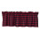 2026 Vintage Checkered Polyester Window Valance with Rod Pocket, Decorative Kitchen Window Treatment 1