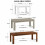 (80cm, Black) Melamine Dining Table Chunky Legs 12