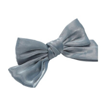 Navy Bow Curtain Tiebacks Set with Elegant Lace Ribbon – Fits Most Curtains