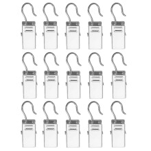 Kit de 60 ganchos para cortinas, fijadores de fotos y abrazaderas para cortinas domésticas.