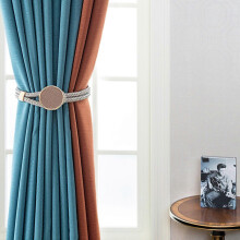Conjunto de cortinas de encaje minimalistas modernas con hebilla de cuerda para cortinas para el hogar.