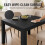 (80cm, Rustic Oak) Melamine Dining Table Chunky Legs 9