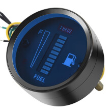 24V 2 Zoll 52Mm Universal Auto Motorrad Kraftstoffstandanzeige LED-Lichtanzeige Kraftstofftankanzeige Boot LKW Wohnmobil