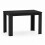 (140cm, Black) Melamine Dining Table Chunky Legs 6