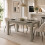 (140cm, Greige Oak) Melamine Dining Table Chunky Legs 5