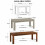 (140cm, Greige Oak) Melamine Dining Table Chunky Legs 11
